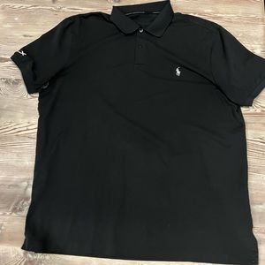 Polo black collar tee